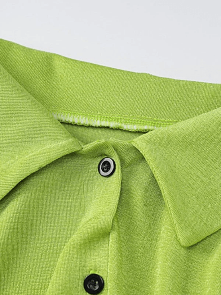 Split Cuff Button Front Long Sleeve Blouse