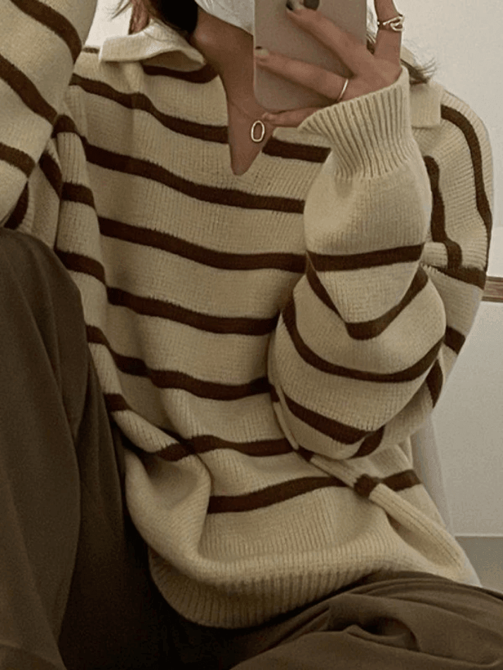 Vintage Striped Pullover Sweater